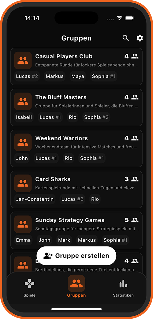 Tallee app screenshot